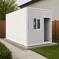 Nouvelle Arrivée - Maison Conteneur Mobile en X de 20 pieds, Extensible et Pliable, Unité d'Abri d'Urgence Modulaire en Panneaux Sandwich pour Catastrophes