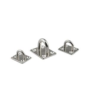 Nouvelle plaque de fixation de loquet de porte carrée en acier inoxydable 304/316 pour bateaux, yachts, navires, installations de parcs d'attractions - Product Image 1