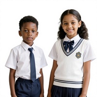 Ensemble d'uniformes scolaires britanniques pour enfants de 4 à 12 ans, sur mesure, utilisable en 3 saisons pour la maternelle, l'école primaire et les cours de chœur
