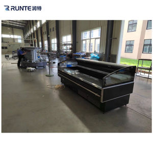 Refrigerador de exhibición de carne fresca de dos capas para carnicerías y supermercados Gabinete de escaparate refrigerado - Product Image 6