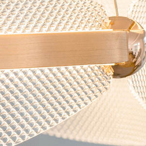 Lampe de décoration d'intérieur nordique led suspension circulaire en aluminium moderne pour salle à manger - Product Image 5