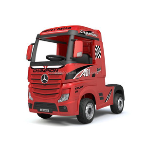 Actros-coche eléctrico de cuatro ruedas para niños, vehículo de carga con batería, Mercedes f nyk pez g p igazib l f nyk pez - Product Image 5