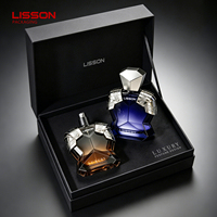 Flacon de parfum pour homme en verre de 50 ml et 100 ml, design guerrier distinctif, flacon vide pour vaporisateur de parfum masculin