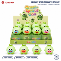 Jouet à presser TONGXIN Sprout Crunchy Clay Sprout Monster, Jouets Fidget Squishy, Balles anti-stress Squishy, Vente en gros, Cadeau
