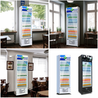 Équipement de réfrigération pour boissons commerciales, congélateur vitrine pour crème glacée avec porte en verre