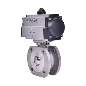 High-quality Custom CF8/CF8M Wafer Ball Valve with Pneumatic Actuator - Product Image 1
