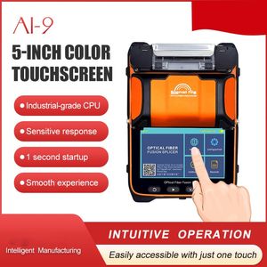 DYEDEMC Fusionadora de Fibra Óptica AI-9 con Alineación Automática del Núcleo, Alimentación por Batería, Máquina de Empalme por Soldadura Óptica FTTH - Product Image 2