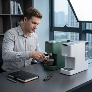 Cafetera Espresso Automática Portátil USB CM02-C/D, 15 Bares, Caldera Múltiple, Acero Inoxidable, Programable, Capacidad de 30 oz - Product Image 2