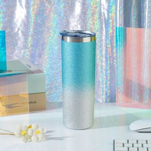 Vaso Térmico Delgado de 20oz con Acabado Diamantado, Aislamiento al Vacío, Acero Inoxidable, para Coche, Sublimación, Personalizable, en Blanco - Product Image 6