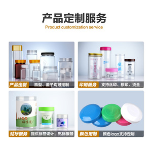 Transparent Square Pet <b>Plastic</b> Bottles Screw Cap Food Grade Airtight Jars 30-1000Ml <b>General</b> Packaging - Product Image 3