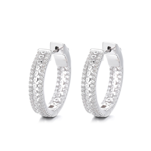Hand Made Hoop <strong>Earrings</strong> Real <strong>Silver</strong> 925 <strong>Infinity</strong> Design Cuff <strong>Earrings</strong> for Women Gift - Product Image 5