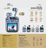 Écouteurs intra-auriculaires sans fil ANC ENC à 6 microphones, réduction de bruit hybride, TWS, réduction de bruit de 45 dB, fournisseur Linx