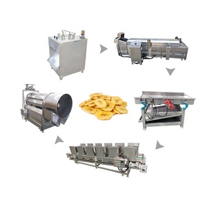 Ligne de production automatique de chips de pommes de terre, bananes et plantains à <span class=keywords><strong>prix</strong></span> d'usine, trancheuse électrique de légumes et fruits, friteuse, coupe-légumes pour usine de snacks - Product Image 2