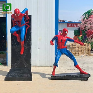 2025 nuevo diseño decorativo de fibra de vidrio Spider Man estatua resina dibujos animados Spider-Man escultura - Product Image 5