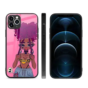 Pour <span class=keywords><strong>Iphone</strong></span> 16 Pro Max étui en verre trempé de luxe pour <span class=keywords><strong>Iphone</strong></span> 15 Pro Max verre trempé Tpu dur Anime <span class=keywords><strong>Manga</strong></span> étuis pour <span class=keywords><strong>Iphone</strong></span> 16 - Product Image 1