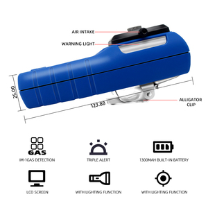 Safewill ES30A Toptan 4'ü 1 Arada Taşınabilir Gaz Dedektörleri Karbon Monoksit Hidrojen Sülfür EX Oksijen Ses/Işık/Titreşim Alarmı - Product Image 4