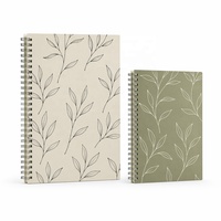 Carnet à spirale STASUN A4 A5, impression personnalisée, carton blanc, couverture rigide, 48 feuilles, 100 g/m², ligné, pour l'école et le bureau