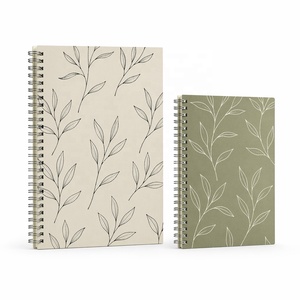 Quaderno STASUN <span class=keywords><strong>A4</strong></span> A5 a doppia spirale, stampa personalizzata, copertina rigida in cartoncino bianco, 48 <span class=keywords><strong>fogli</strong></span>, 100 gsm, a righe, per scuola e ufficio - Product Image 1