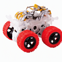 Voiture de cascade LED éblouissante à graffitis, rotation à 360 degrés, monster truck à friction, véhicule tout-terrain jouet pour enfants, idéal pour les cadeaux