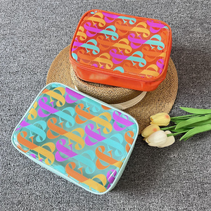 Las mujeres a granel bolsa de maquillaje transparente de PVC impermeable neceser de viaje bolsas de plástico transparente bolsa de cosméticos - Product Image 3