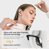 Auriculares Inalámbricos con Clip para Oreja BT 6.0, Resistentes al Agua, 10m, TWS, con Traducción Inteligente por IA