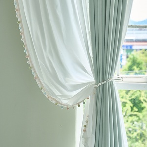 Cortina <span class=keywords><strong>Juvenil</strong></span> de Terciopelo Chenille Fresco, Nueva Cortina Moderna Opaca para Sala de Estar 2026 - Product Image 4