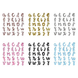 18 pouces <span class=keywords><strong>lettre</strong></span> ballons minuscules Script <span class=keywords><strong>lettre</strong></span> ballon or Rose or argent pour personnage anniversaire fête de mariage décoration - Product Image 3