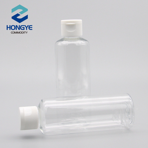 Redonda <span class=keywords><strong>de</strong></span> 150 ml <span class=keywords><strong>de</strong></span> <span class=keywords><strong>reciclaje</strong></span> <span class=keywords><strong>de</strong></span> plástico transparente botellas <span class=keywords><strong>de</strong></span> <span class=keywords><strong>PET</strong></span> con tapa Flip Top para cosméticos - Product Image 3
