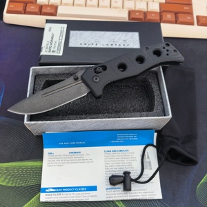 Cuchillo Plegable Táctico BM 273 Auto Adamas, Hoja CPM-CruWear Sheepsfoot, Cuchillo de Combate de Grado Industrial, Mango G10, OEM/ODM - Product Image 1
