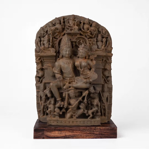 Sculpture Ravananugraha |   Réplique du Musée d'Art du Temple de Ravana, représentant Shiva bénissant au XIe siècle - Product Image 1