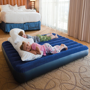 <span class=keywords><strong>Matelas</strong></span> Gonflable Double Design Bleu avec Cordon de Tirage pour Tente de Camping Extérieure, Ensemble Gonflable pour Maison et Chambre à Coucher, <span class=keywords><strong>Matelas</strong></span> Pliant - Product Image 3