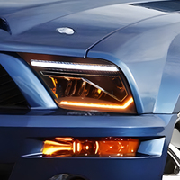 Ensemble de phares LED KGKB pour Ford Mustang 2005-2009, lentille de projecteur dynamique de haute qualité, clignotant séquentiel, plug and play
