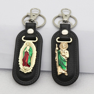 Keychain | San Judas | with a Stainless Steel Key Ring