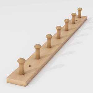 Crochet à vêtements en bois massif, montage mural <span class=keywords><strong>sans</strong></span> perçage, <span class=keywords><strong>porte</strong></span>-chapeau, mur de chambre à coucher, <span class=keywords><strong>porte</strong></span>-vêtements de <span class=keywords><strong>porte</strong></span>, <span class=keywords><strong>porte</strong></span>-vêtements de luxe pour hôtel - Product Image 3