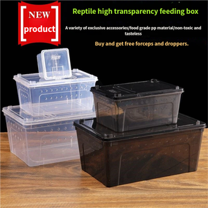Cajas de cría de reptiles de material PP ligero ecológico recintos para suministros de hibernación ranas con cuernos gusano de seda bebés - Product Image 5