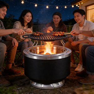 <span class=keywords><strong>Brasero</strong></span> multifonction en acier inoxydable sans fumée avec <span class=keywords><strong>barbecue</strong></span>, peut être utilisé pour le <span class=keywords><strong>barbecue</strong></span> - Product Image 4