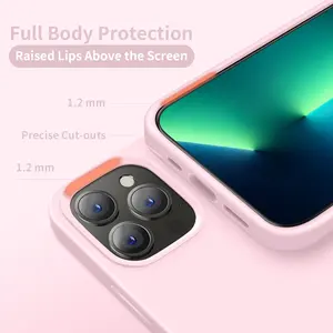 LFD1059 Dirancang untuk iPhone 13 14 Pro Max Kasus Silikon Ultra Ramping Shockproof Pelindung Telepon Kasus dengan Lembut Mewah Telepon Kasus