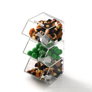 Klare Acryl <span class=keywords><strong>Mini</strong></span> Bohnen behälter Zucker behälter Stapelbare Hundefutter behälter Fall Reis Süßigkeiten Aufbewahrung sbox mit Schaufel Aufbewahrung und Deckel - Product Image 6