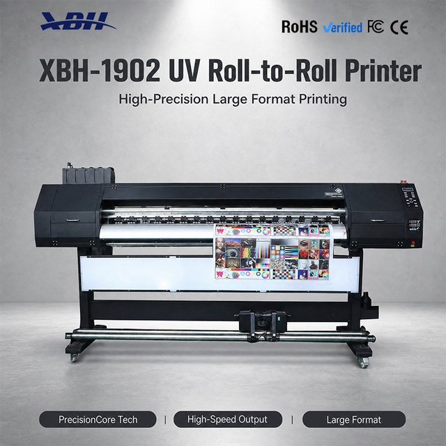 UV Printer 1.8m I3200 XP600 Large Format Vinyl Printing Machine Flex Roll to Roll UV Printer for PVC Board