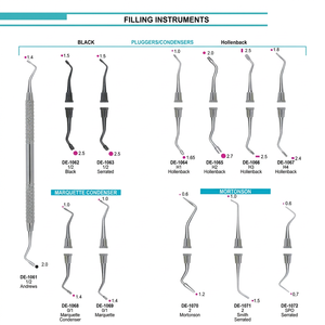 Instrumentos Dentales para Obturaciones, Agarre Manual con Diseño Estriado, Color Plateado, Herramientas Quirúrgicas Clase I para Uso en Clínicas Dentales - Product Image 1
