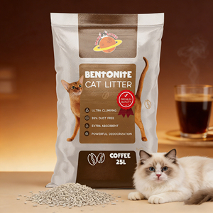 Échantillon Gratuit de Haute Qualité 10 L à Prix Abordable Litière <span class=keywords><strong>pour</strong></span> Chat en Bentonite Sphérique à Fort Agglomérage Respectueuse de l'Environnement - Product Image 1