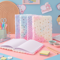 Carnet en peluche personnalisé A5, journal intime doux et moelleux en fausse fourrure pour enfants et filles, logo personnalisé, vente directe d'usine