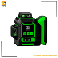 Niveau laser vert 3D pour batterie Makita 18V, laser rotatif autonivelant 12 lignes, haute précision ±1mm/7m (outil nu)