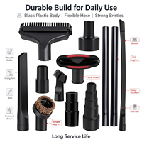 Kit d'accessoires universels pour aspirateur, 12 pièces, accessoires pour aspirateur de 32mm, brosses, adaptateur de buse pour Shark Miele Eureka Shop Vac