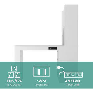 <span class=keywords><strong>Bureau</strong></span> d'angle pour <span class=keywords><strong>bureau</strong></span> à domicile avec clapier <span class=keywords><strong>Bureau</strong></span> d'ordinateur de jeu en forme de L avec tiroirs de rangement et étagère pour ordinateur portable - Product Image 2