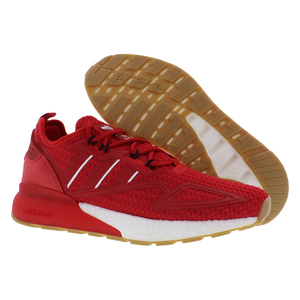Scarpe Adidas ZX 2K Boost da Uomo, Colore Rosso Scarlatto e Bianco Nuvola, Stile Walking - Product Image 4