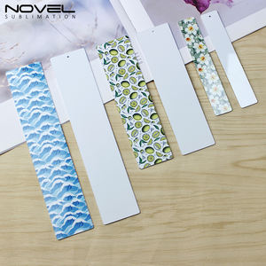 Dubbelzijdige Afdrukbare Blanks Custom Metalen Bladwijzers Met Kleur Kwastjes Promotionele Sublimatie Aluminium Bladwijzer Pagina Houders - Product Image 6