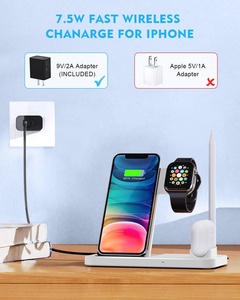 แท่นชาร์จไร้สายแบบ 4 in 1 สำหรับขายส่ง ODM รองรับการชาร์จเร็วสำหรับ <span class=keywords><strong>iPhone</strong></span> <span class=keywords><strong>13</strong></span> <span class=keywords><strong>Pro</strong></span> <span class=keywords><strong>Max</strong></span> อุปกรณ์เสริมสำหรับ AirPods, Watch, <span class=keywords><strong>Pencil</strong></span> กำลังไฟ 7W - Product Image 3