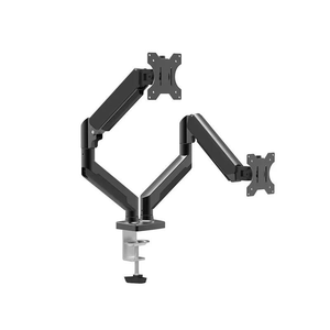 Support de moniteur double réglable avec pince à ressort à gaz et base à œillet, inclinable et rotatif, pour 2 écrans – En stock - Product Image 2