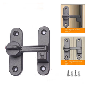 Cerradura Unidireccional de Alta Calidad de Aleación de Zinc para Puertas Corredizas, Pestillos de 90 Grados para Puertas de Madera - Product Image 4
